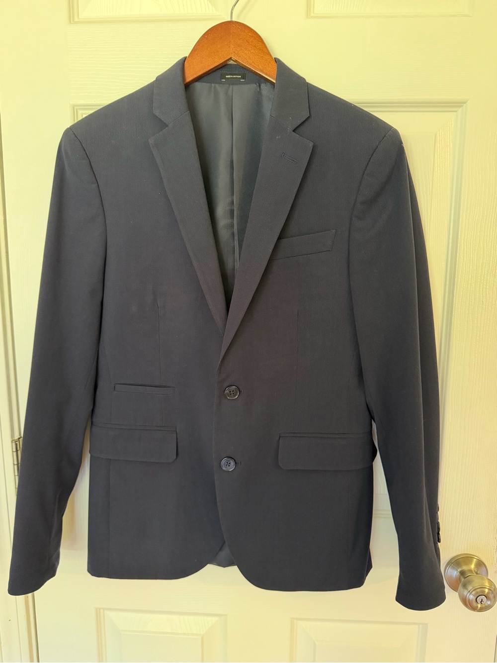 jf j.ferrar Men's black Blazer Two-Button Sport Coat